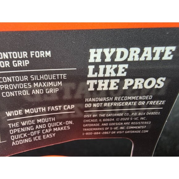 Gatorade 30oz Double-Wall Insulated Squeeze Bottle With Red Lid BPA-Free - Picture 8 of 8